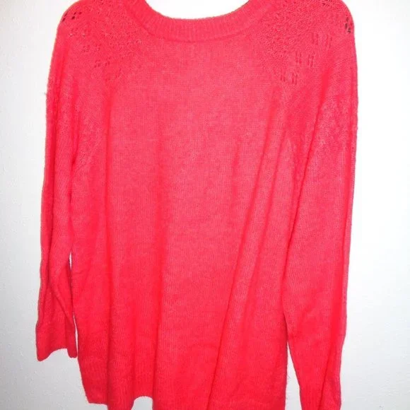 Evri Women's Plus Size Crewneck Pointelle Sweater Size 2X NWT - Picture 8 of 11